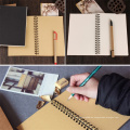 Reeves Retro Spiral Bound Coil Sketch Book Blank Notebook Kraftskizzierpapier für Schulmaterialien